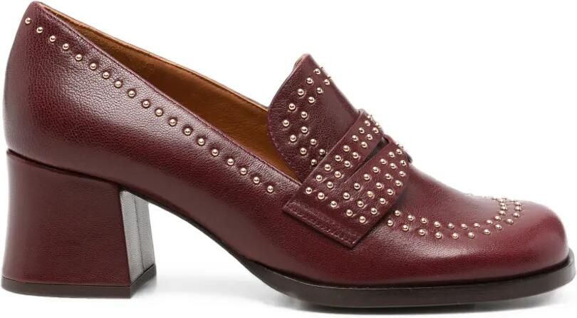 Chie Mihara Taleah leren pumps verfraaid met studs Rood