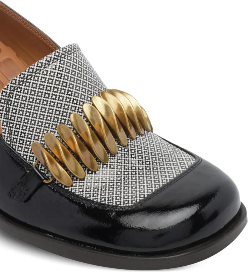 Chie Mihara Tibro verfraaide loafers Zwart - Foto 2