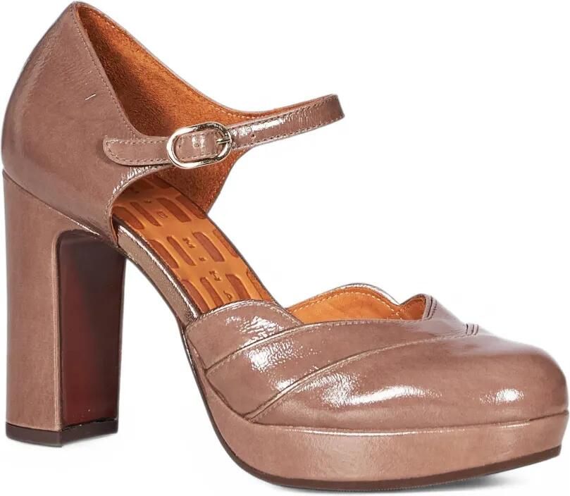 Chie Mihara Uyako buckle-fastening platform pumps Beige