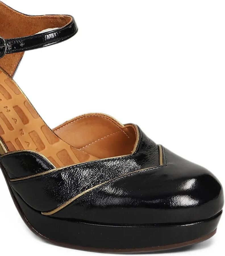 Chie Mihara Uyako patent-finish platform pumps Zwart - Foto 2