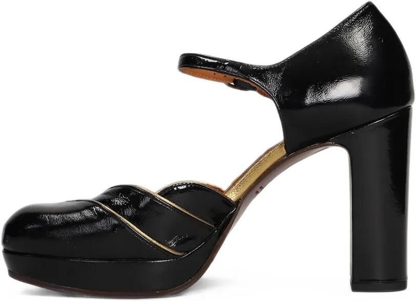 Chie Mihara Uyako patent-finish platform pumps Zwart - Foto 5