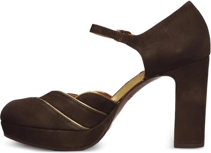 Chie Mihara Uyako pumps met metallic afwerking Bruin - Foto 5