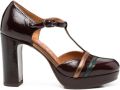 Chie Mihara Uyaro pumps met plateauzool en T-bandje Paars - Paars