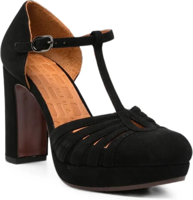 Chie Mihara Uyelo pumps met plateauzool en T-bandje Zwart - Foto 2
