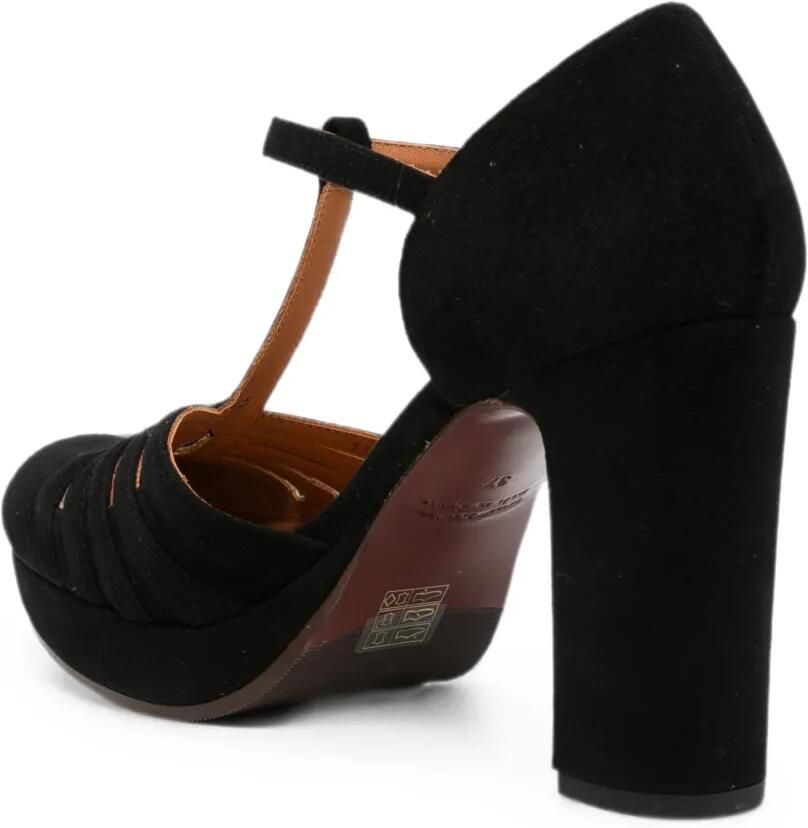 Chie Mihara Uyelo pumps met plateauzool en T-bandje Zwart - Foto 3