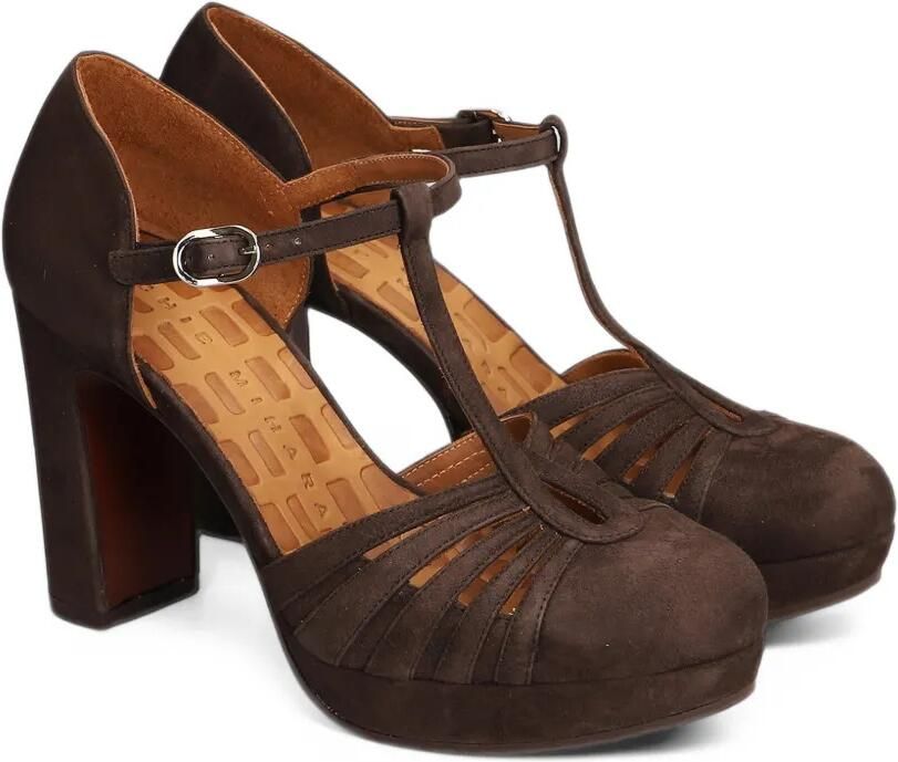 Chie Mihara Uyelo pumps met T-bandje en hak Bruin - Foto 4