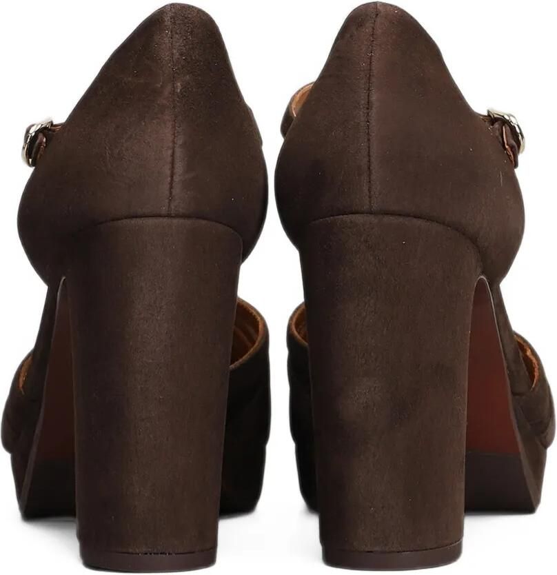 Chie Mihara Uyelo pumps met T-bandje en hak Bruin - Foto 3