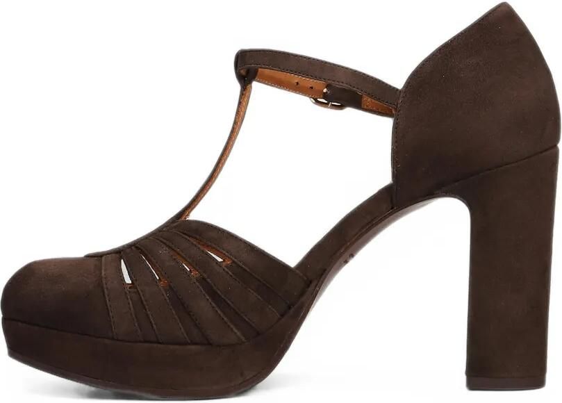 Chie Mihara Uyelo pumps met T-bandje en hak Bruin - Foto 5