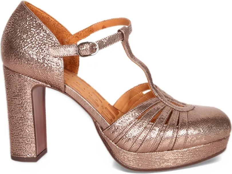 Chie Mihara Uyelo T-bar metallic pumps Roze