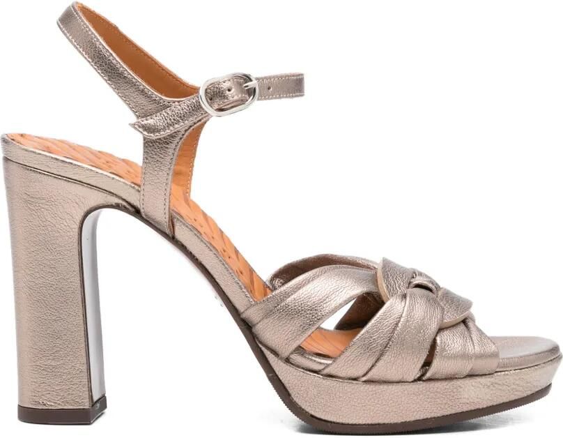 Chie Mihara Ysta sandalen met plateauzool Goud