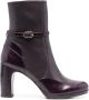 Chie Mihara Custor 100mm leather boots Paars - Thumbnail 1