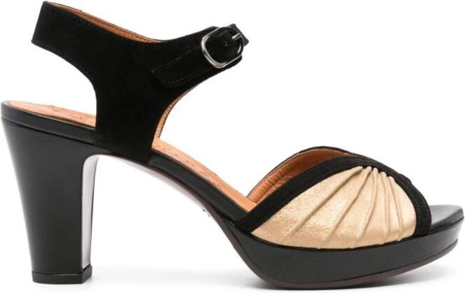 Chie Mihara Eria 90mm suède sandalen Zwart