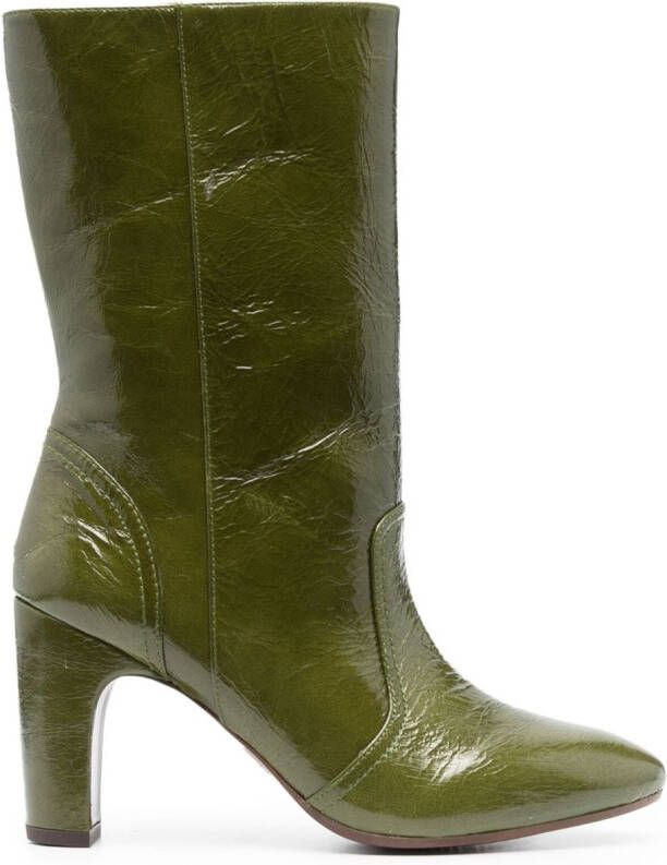 Chie Mihara Eyta 85mm leather boots Groen