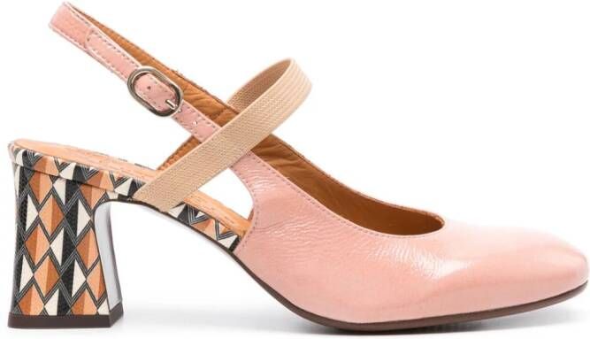 Chie Mihara Fizel 55 mm leren sandalen Roze