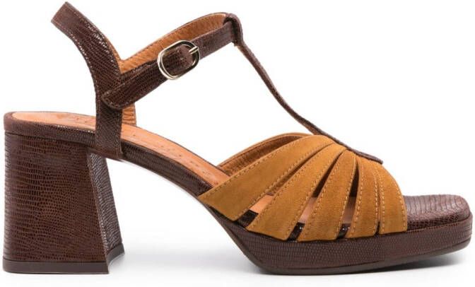 Chie Mihara Galta 75mm leren sandalen Bruin