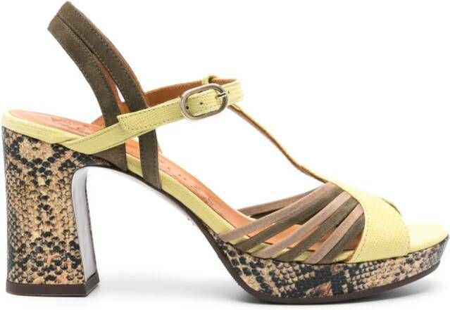 Chie Mihara Kija 70mm leren sandalen Groen
