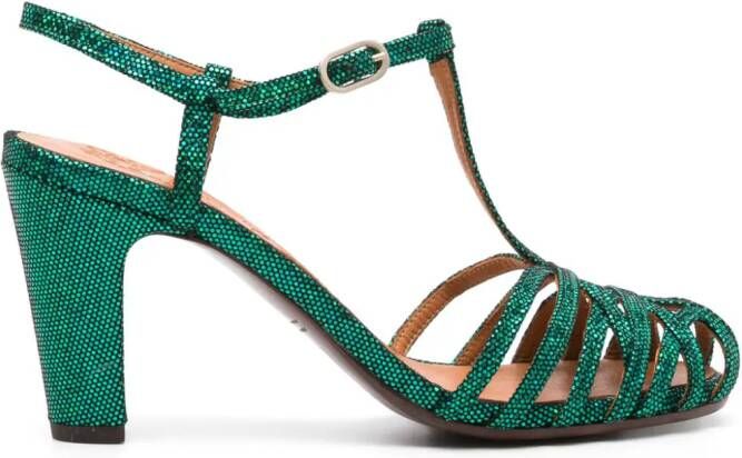 Chie Mihara Ku-Quenu leren sandalen Groen