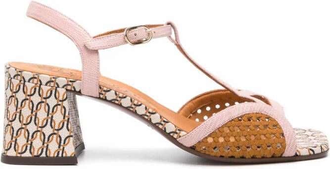 Chie Mihara Lipco 55mm leren sandalen Bruin