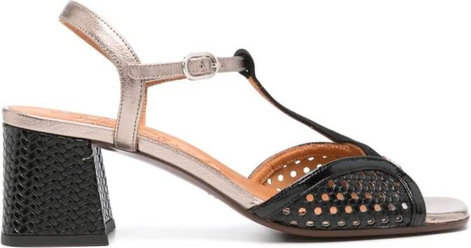 Chie Mihara Lipico 60 mm leren sandalen Zwart