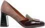 Chie Mihara Ohico 90mm printed-buckle pumps Bruin - Thumbnail 1