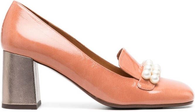 Chie Mihara Petard pumps met parel Oranje