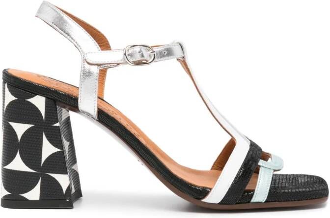 Chie Mihara Piyata 90mm leather sandals Zwart