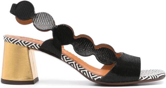 Chie Mihara Roka sandalen met plateauzool Zwart