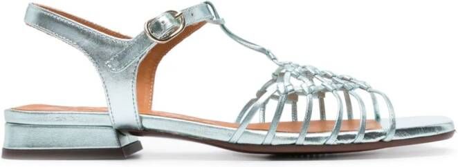 Chie Mihara Sandalen met metallic-effect Blauw