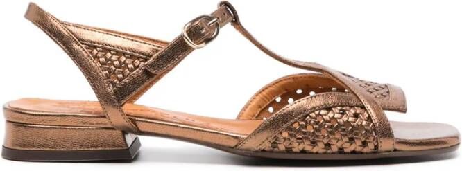 Chie Mihara Tencha sandalen met metallic-effect Bruin