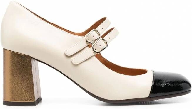 Chie Mihara Tweekleurige pumps Beige