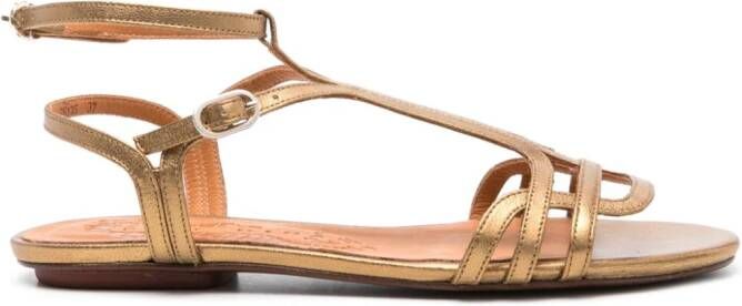 Chie Mihara Yael sandalen met metallic-effect Bruin