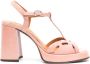 Chie Mihara Zinto 85 mm lakleren sandalen Roze - Thumbnail 1