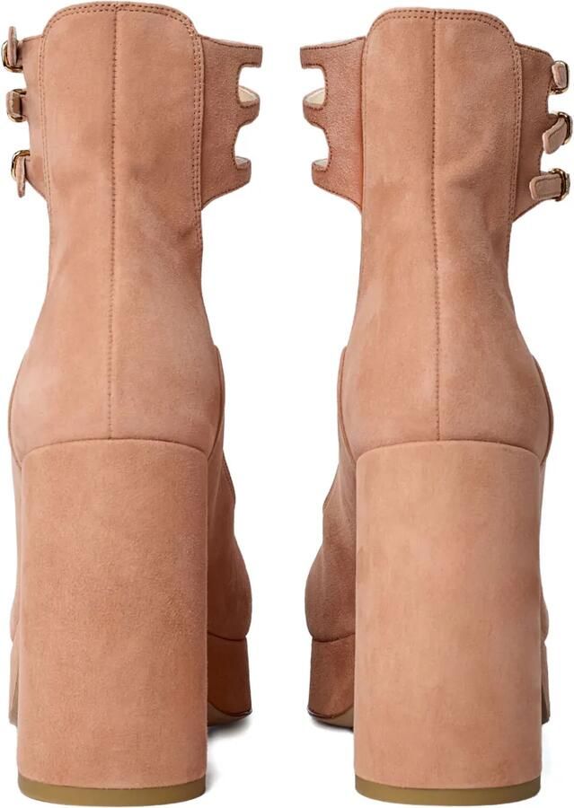 Chloé 100 mm leren pumps met bandjes Roze