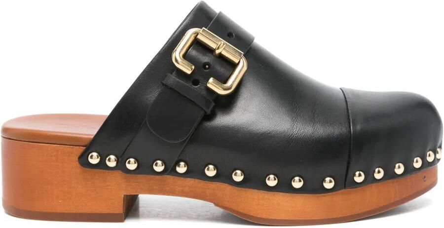 Chloé 40 mm Jeanette muiltjes Zwart