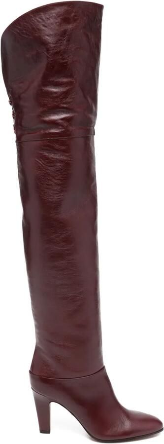 Chloé 80 mm Eve laarzen Rood