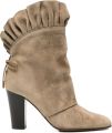 Chloé Anouk enkellaarzen met ruches Beige - Beige