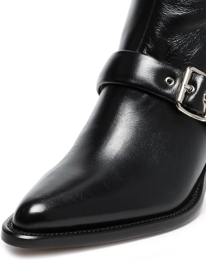 Chloé black over the knee 80 leather boots Zwart - Foto 2