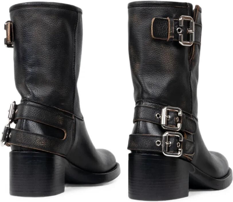Chloé Dakota biker boots met gespdetail Zwart - Foto 4