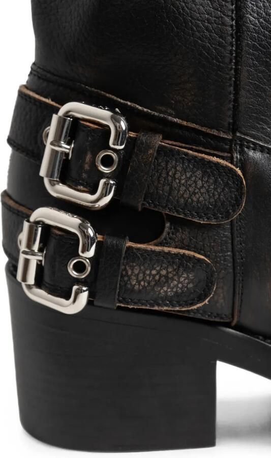 Chloé Dakota biker boots met gespdetail Zwart - Foto 5