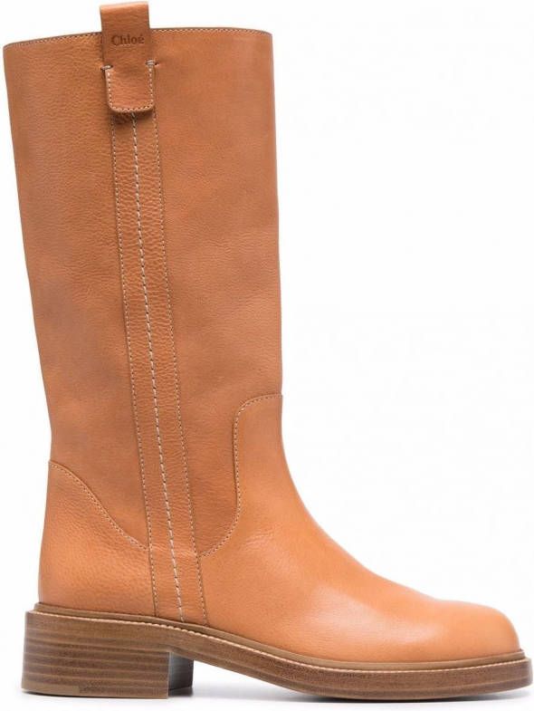 Chloé Edith halfhoge laarzen Bruin