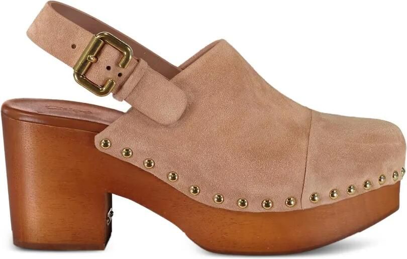 Chloé Jeannette pumps met gespsluiting Beige