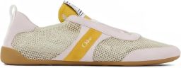 Chloé Kick low-top sneakers met mesh vlakken Beige