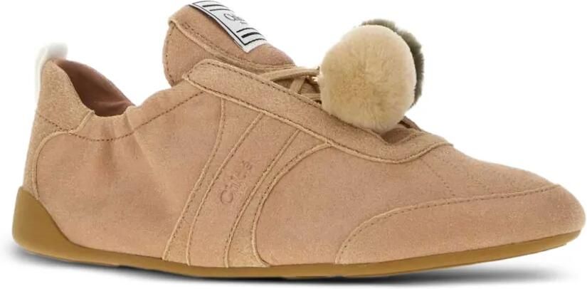 Chloé Kick sneakers verfraaid met pompon Beige - Foto 2