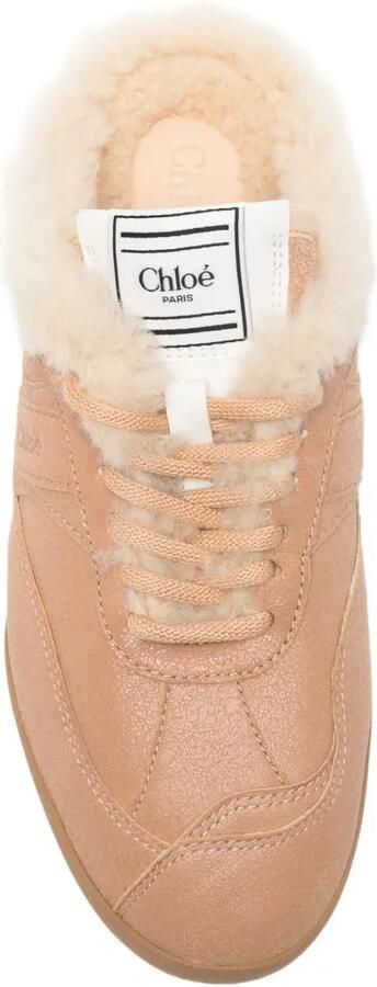 Chloé Kick sneakers met lammy voering Bruin - Foto 4