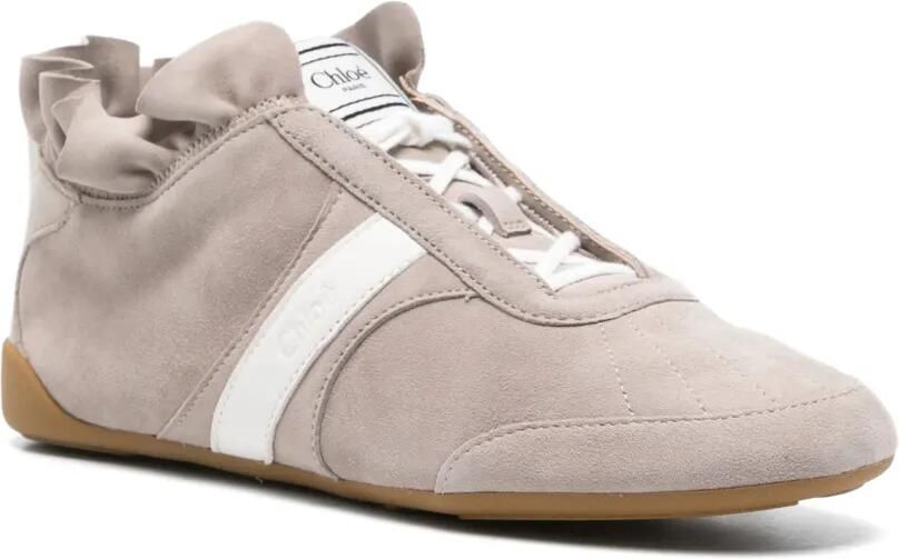 Chloé Kick sneakers met ruches Grijs - Foto 2