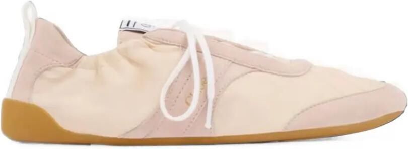 Chloé Kick sneakers met suède vlak Beige