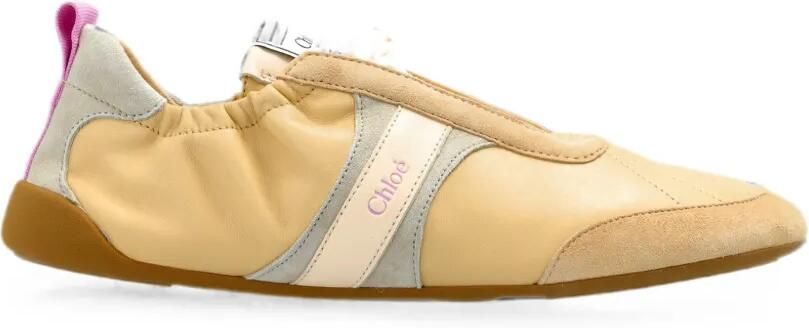 Chloé Kick sneakers met vlakken Beige