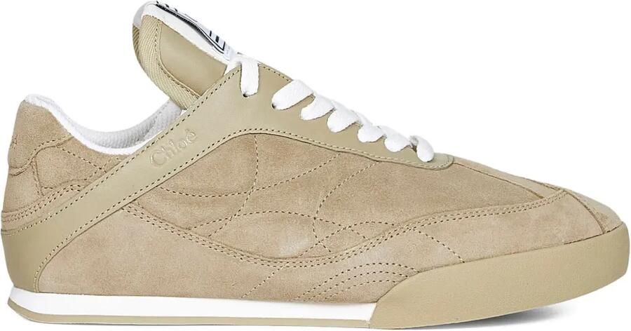 Chloé Kick suède sneakers Beige