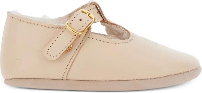 Chloé Kids Ballerina's met T-bandje en borduurwerk Beige - Foto 4
