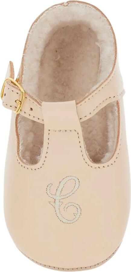 Chloé Kids Ballerina's met T-bandje en borduurwerk Beige - Foto 2